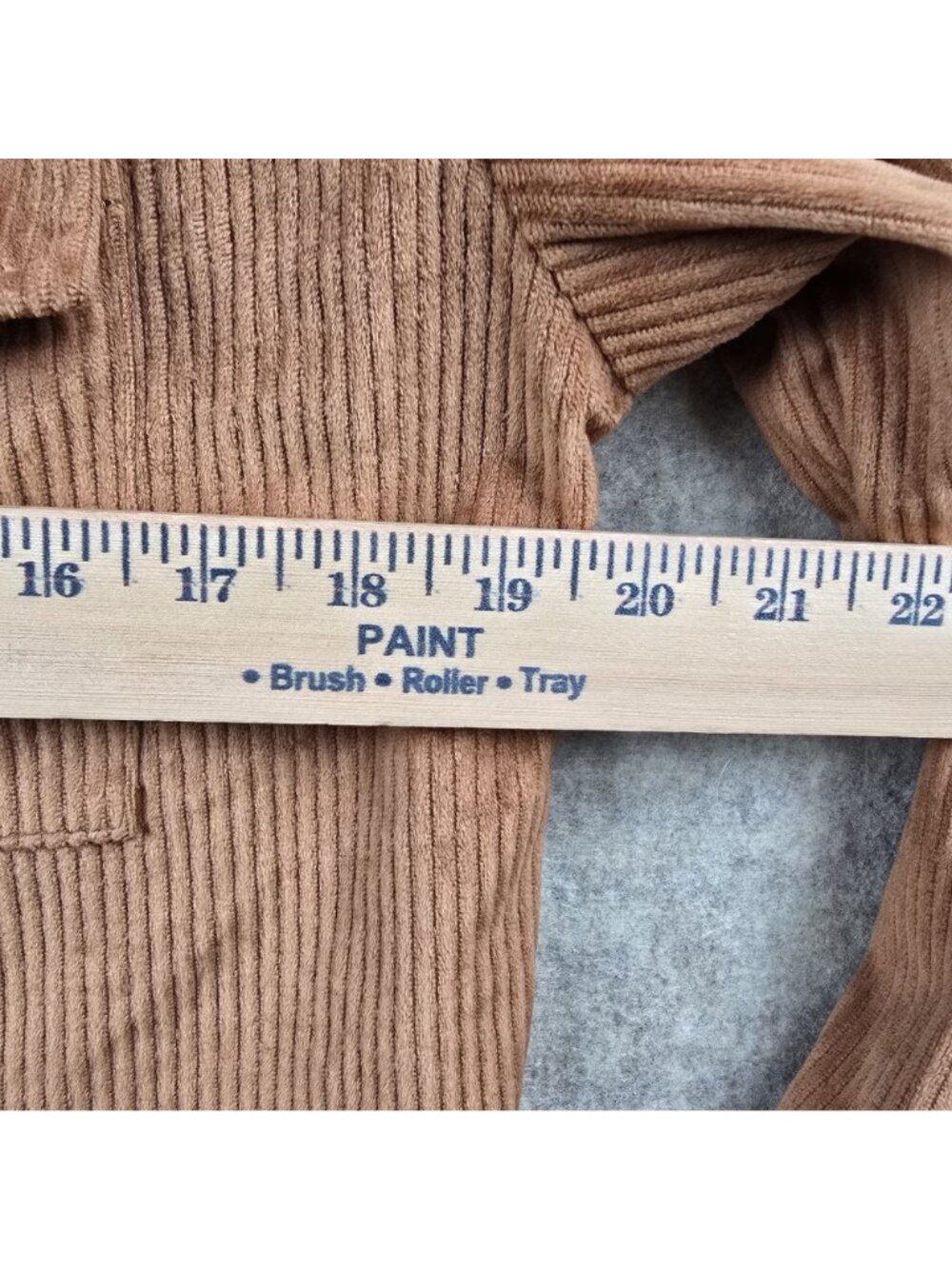 Emery Rose Corduroy Button-Up Jacket M Brown Long Sleeve Button Cuffs - Picture 7 of 7